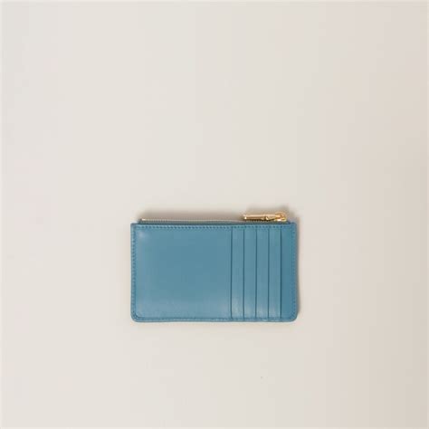 Marina Blue Leather Envelope Wallet 